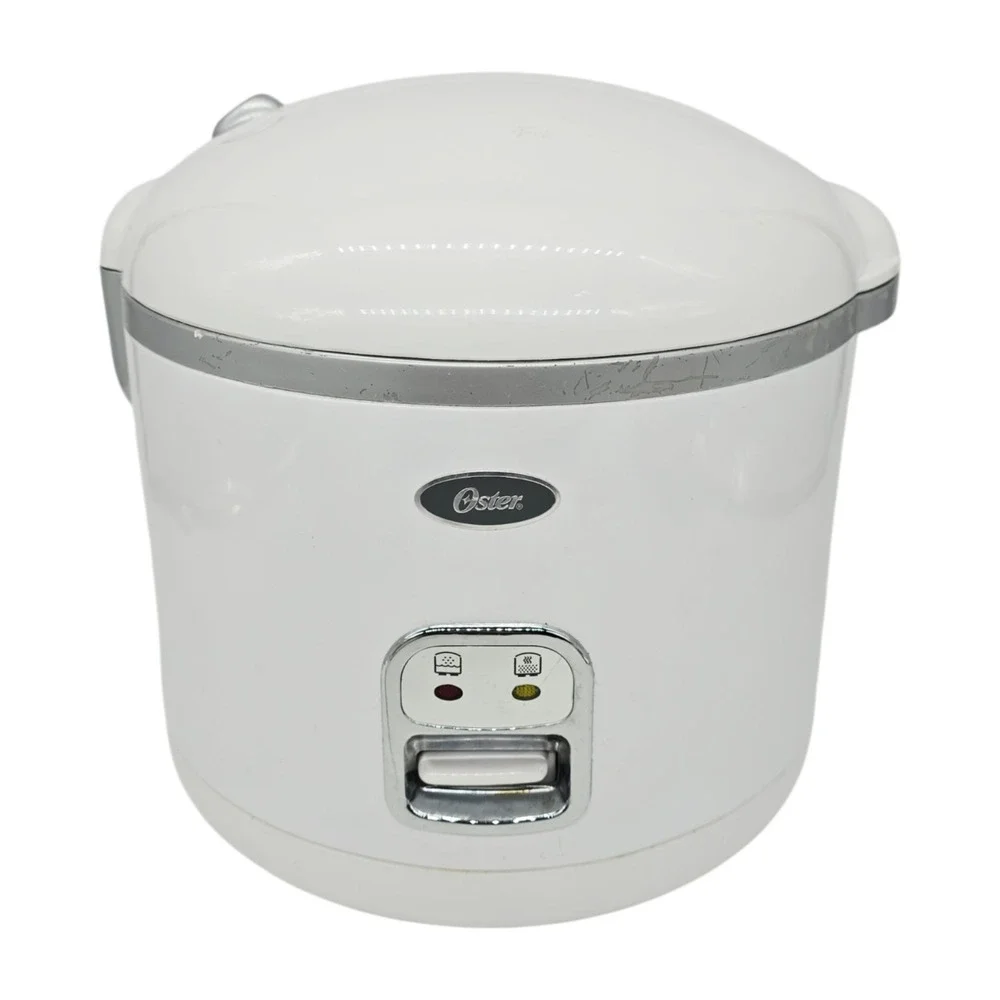 Oster Sunbeam Rice Cooker White 20 Cup Model 4717-000 Metal Bowl Inner Pot